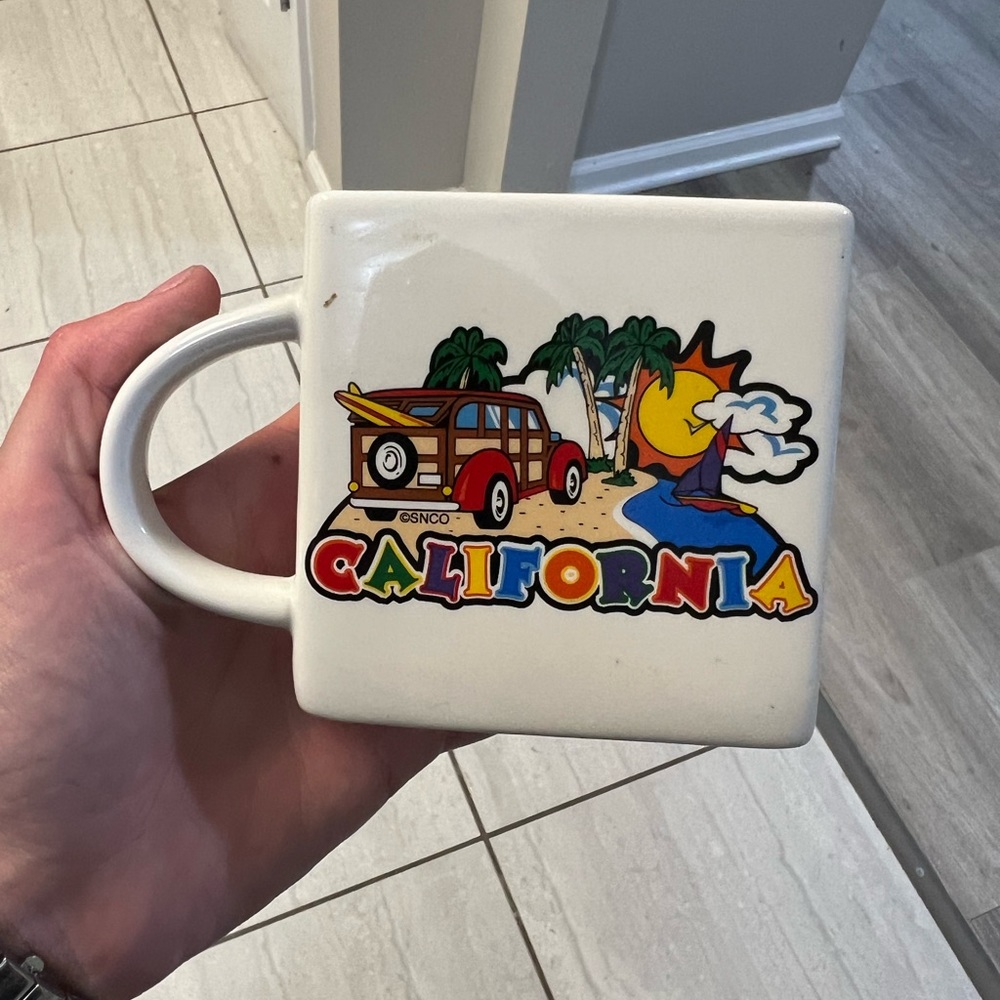 Cute half cup coffee mug never used